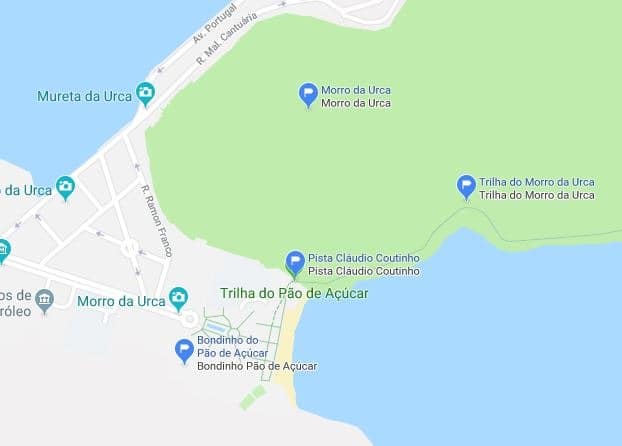 trilha do morro da urca